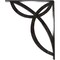 Ekena Millwork Versailles Wrought Iron Bracket, (Triple center brace), Antiqued Silver 2"W x 12"D x 15"H BKTM02X12X15TVEASV - alternate 5